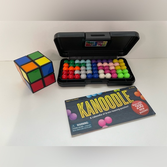 Rubik's 2x2x2 Cube And Kanoodle Brain-Teasing Games - Picture 1 of 7